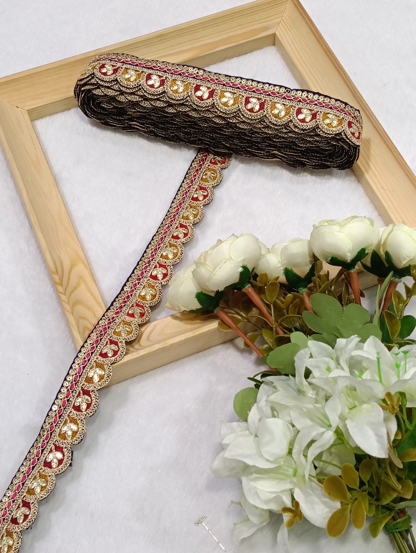 Embroidery Lace Jari Border JA14751