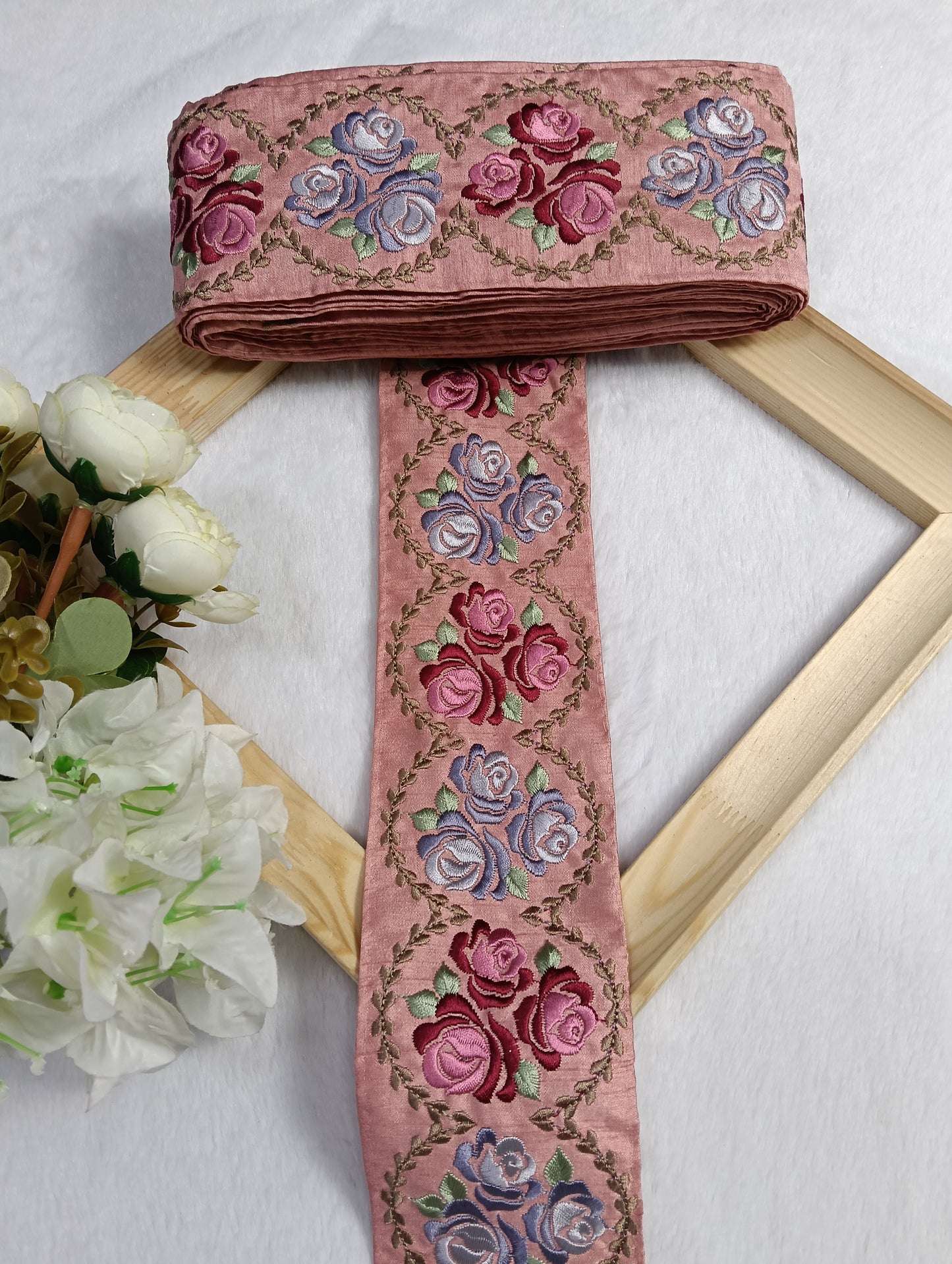 Embroidery Lace Jari Border JA14358