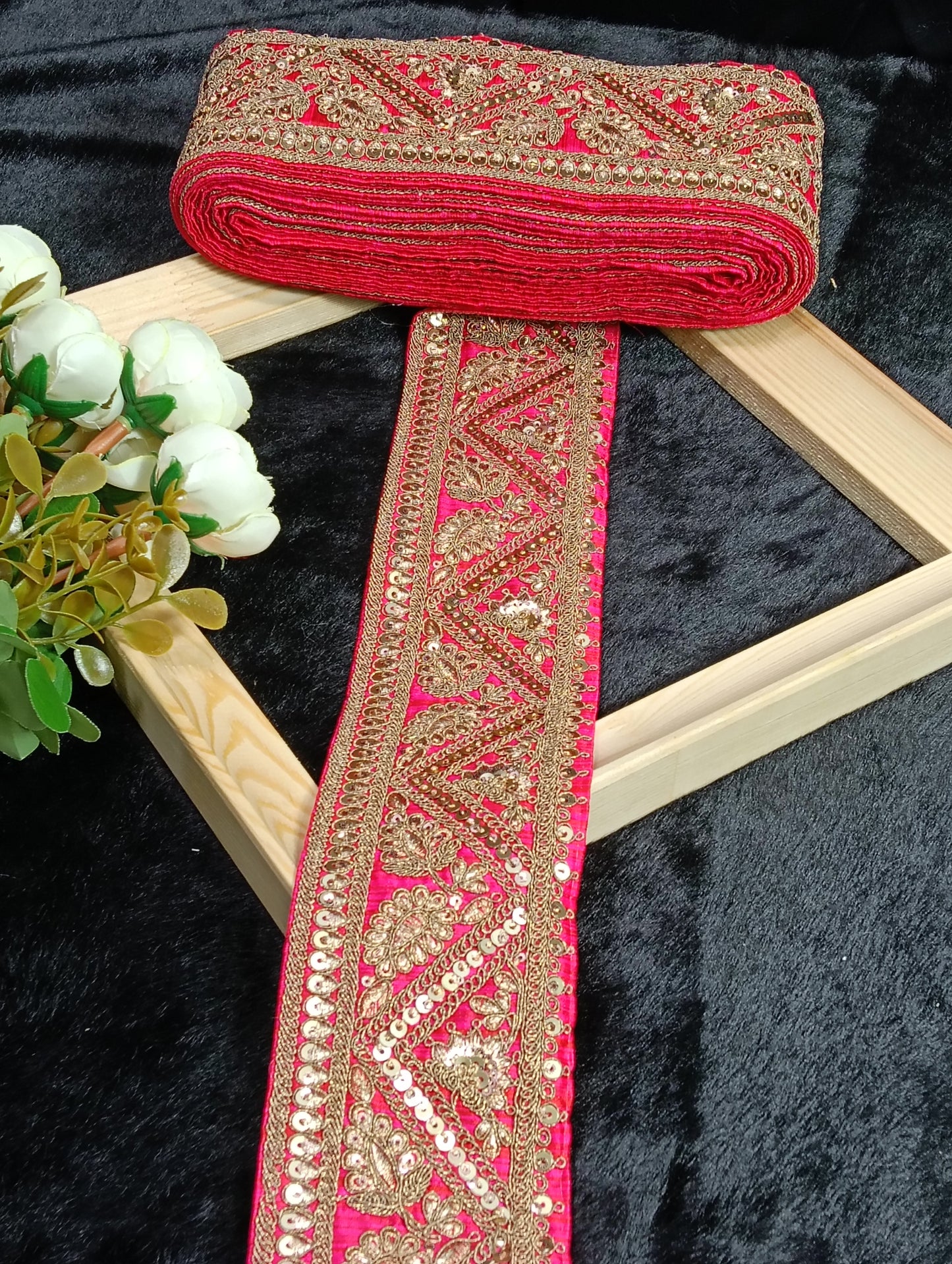 Embroidery Lace Jari Border JA14310