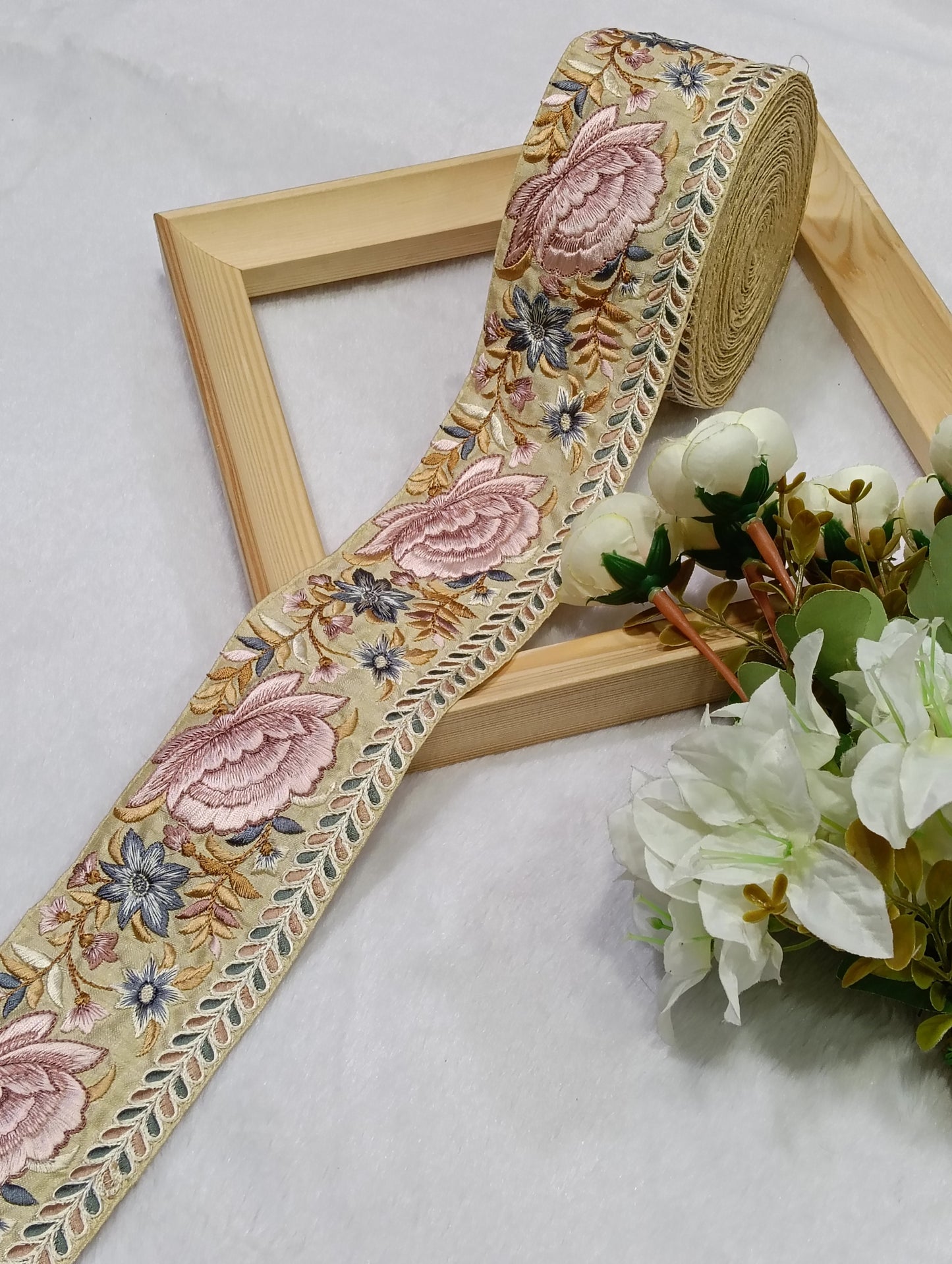 Embroidery Lace Jari Border JA14727