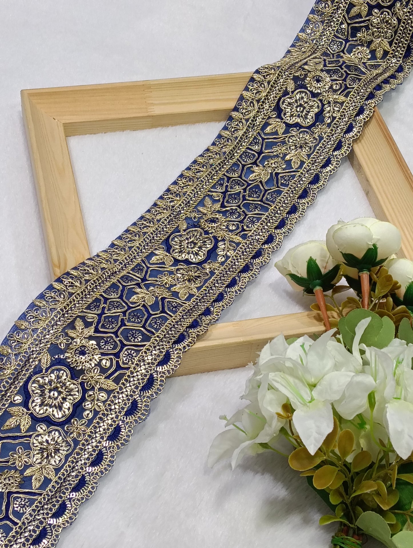 Embroidery Lace Jari Border JA14742