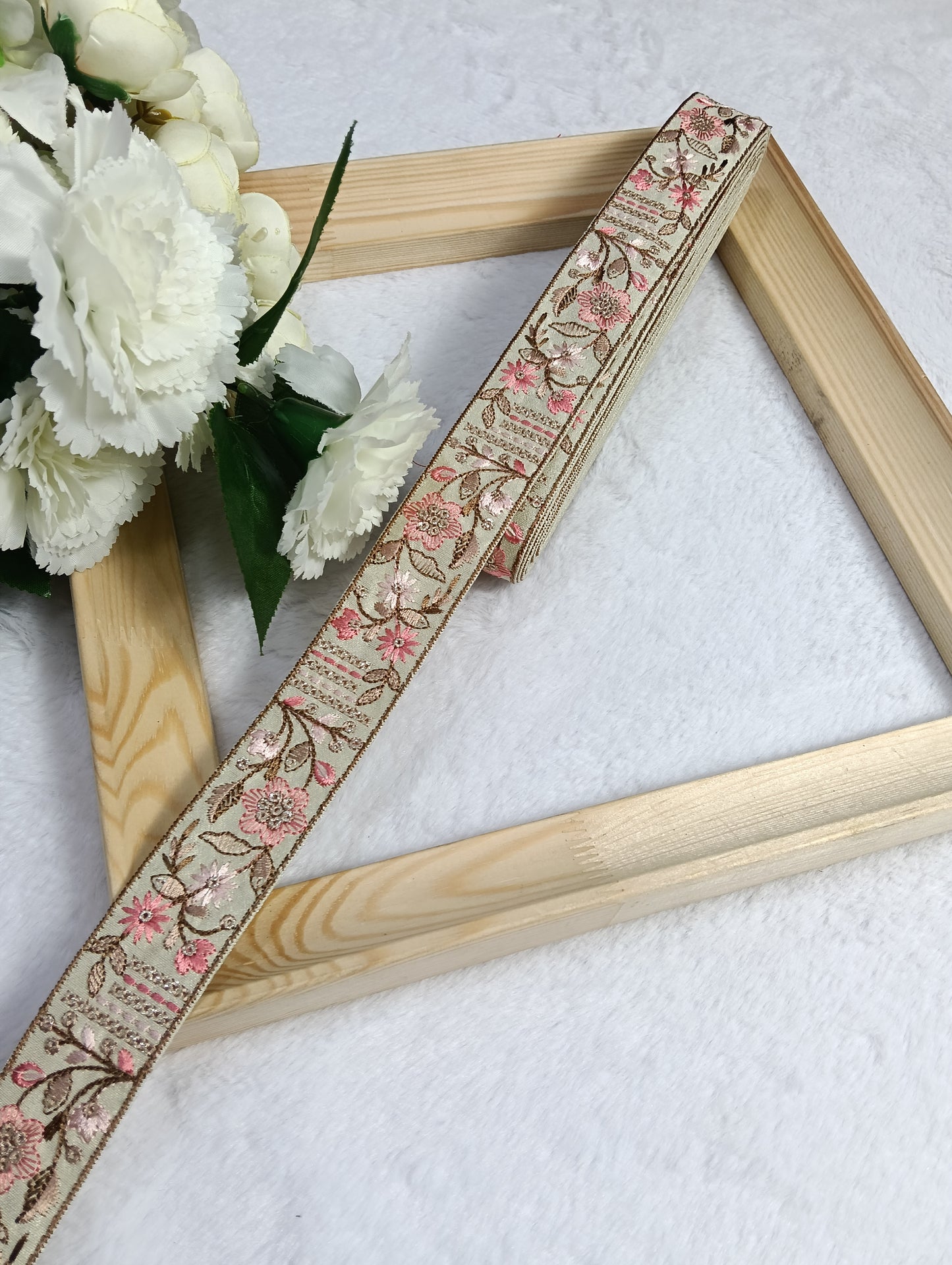 Embroidery Lace Jari Border JA14552