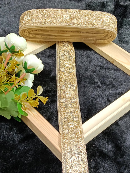 Embroidery Lace Jari Border JA14316