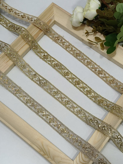 Heavy Stone & Kundan Borders — Bridal Lehenga Finishing ST5156