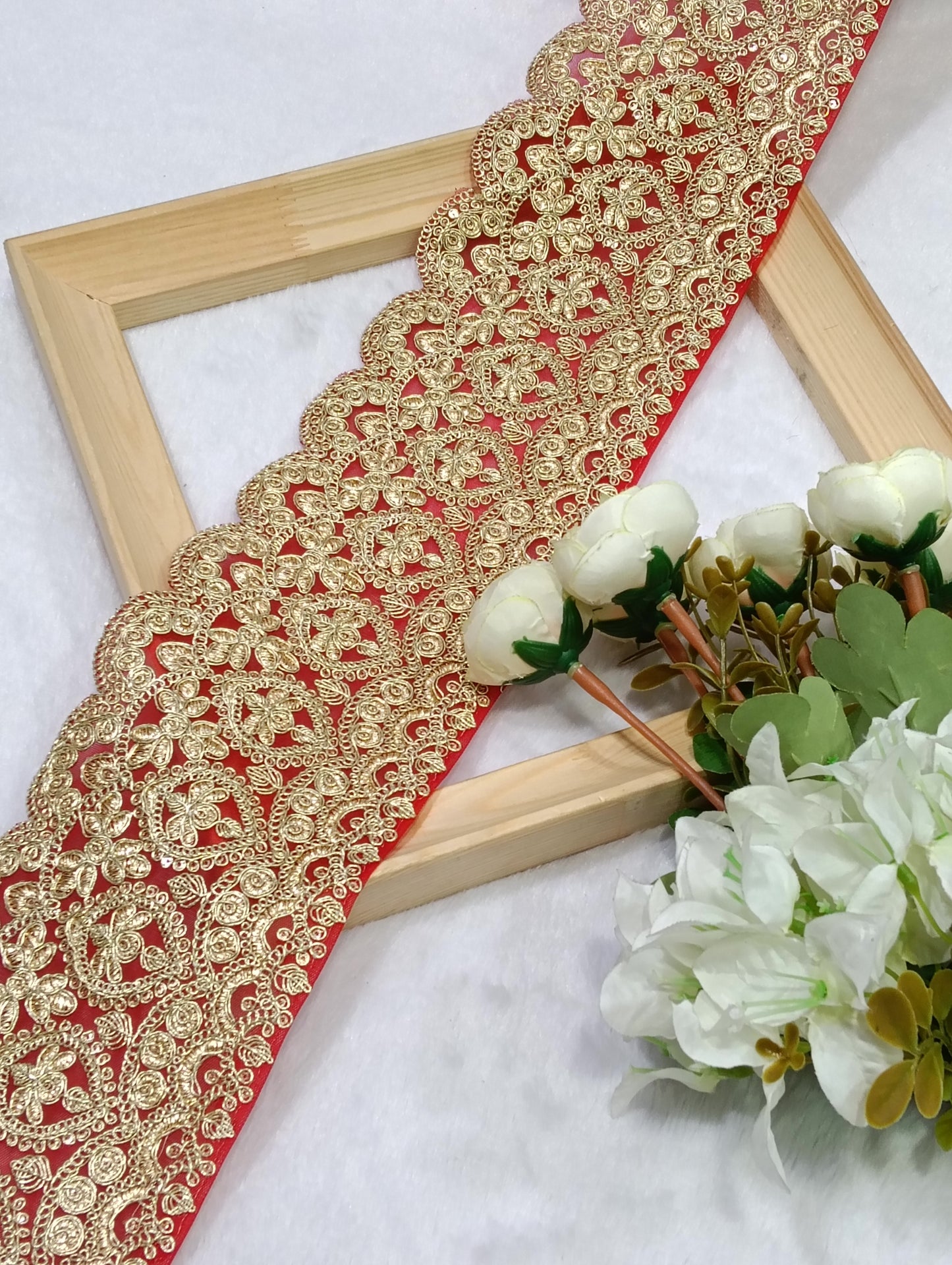 Embroidery Lace Jari Border JA14736