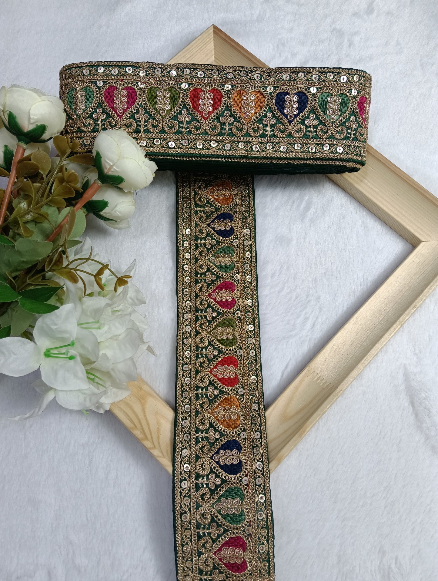 Embroidery Lace Jari Border JA14454