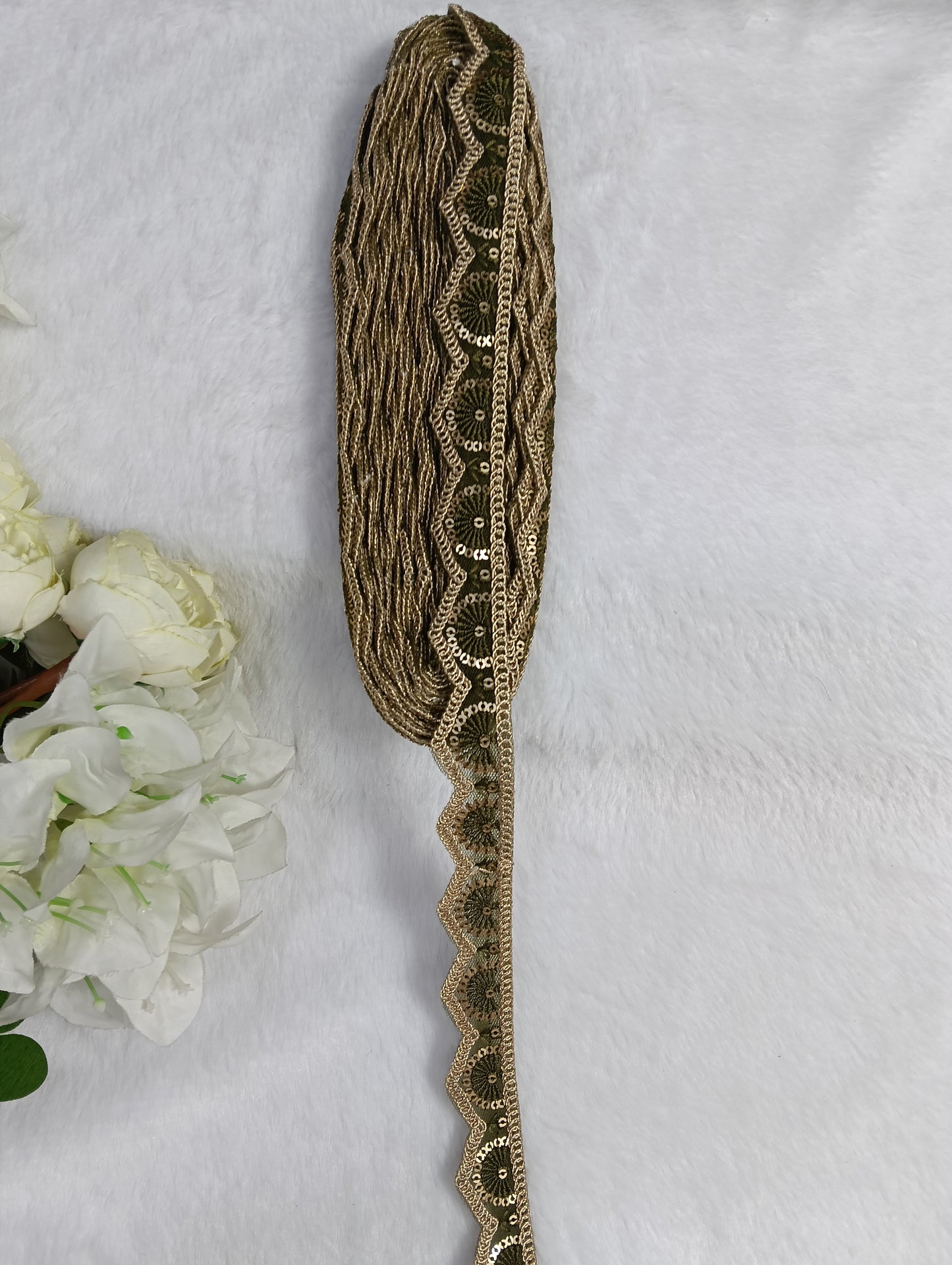 Embroidery Lace Jari Border JA14578