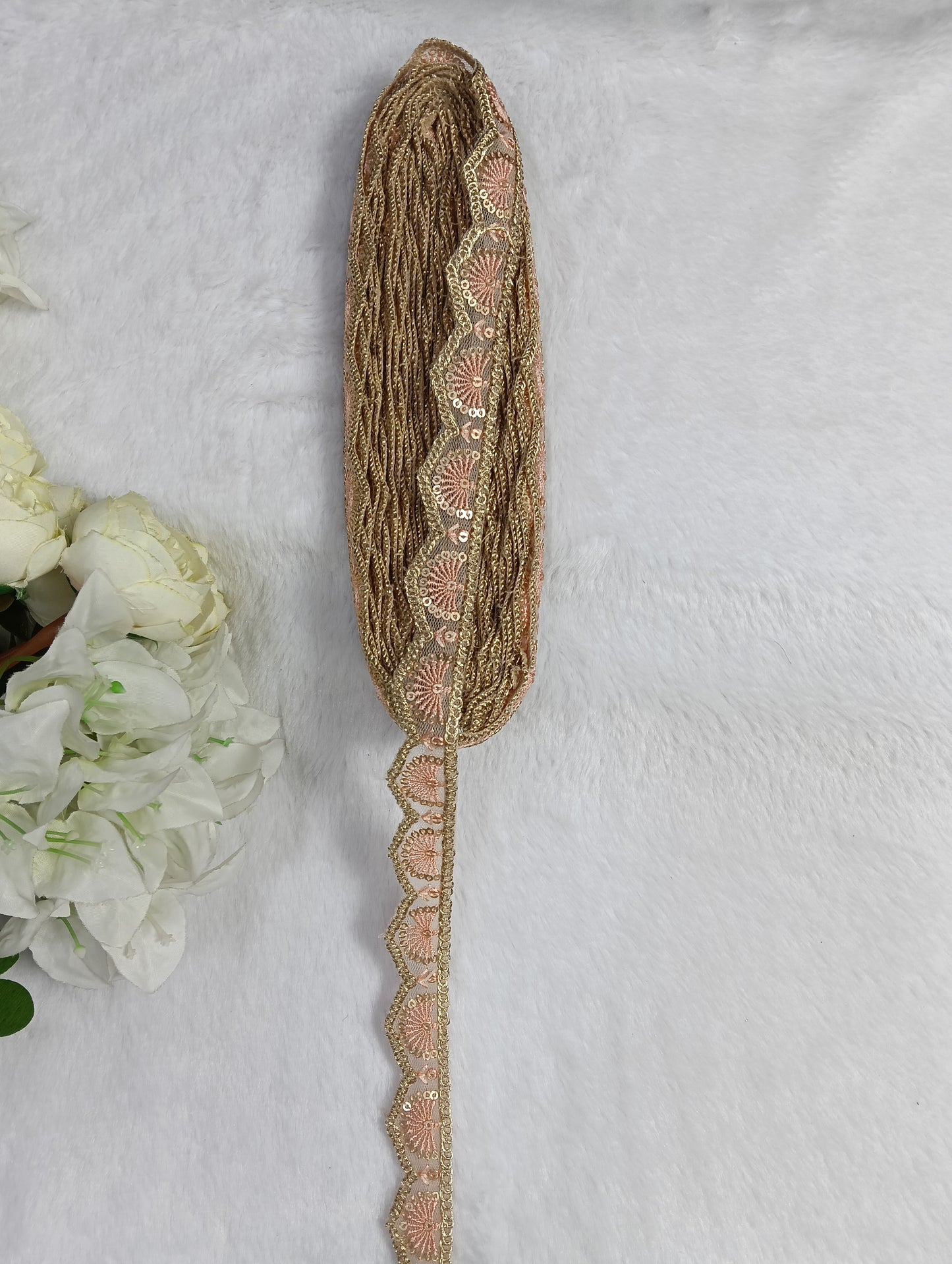 Embroidery Lace Jari Border JA14578