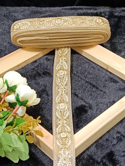 Embroidery Lace Jari Border JA14320