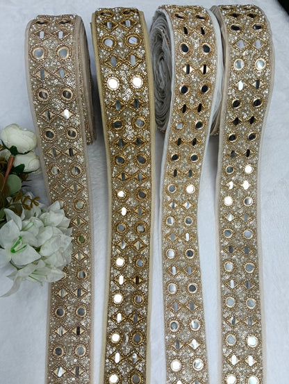 Authentic Mirror-Work Lace — Vibrant Festive Styling ha6511
