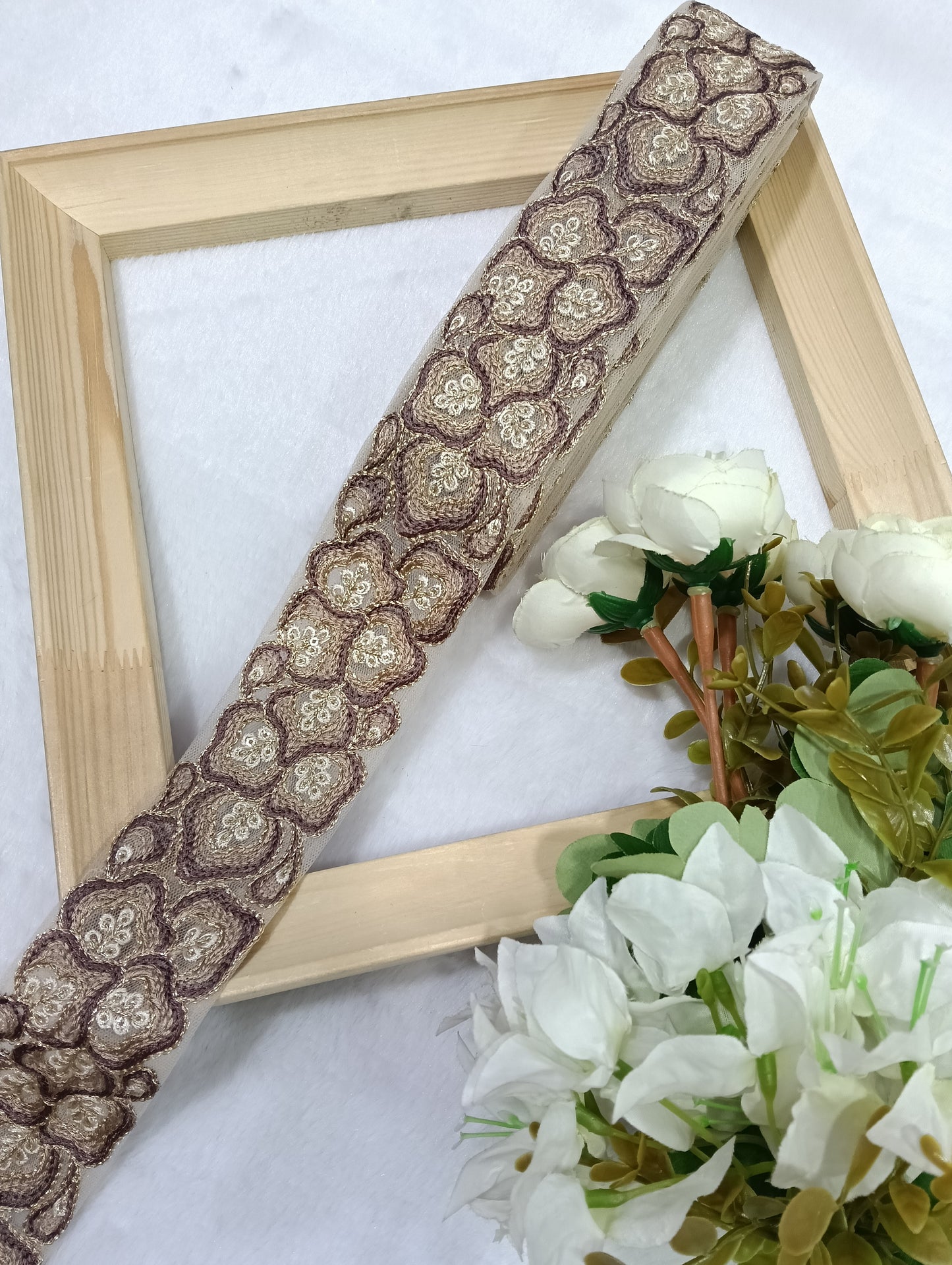 Embroidery Lace Jari Border JA14659