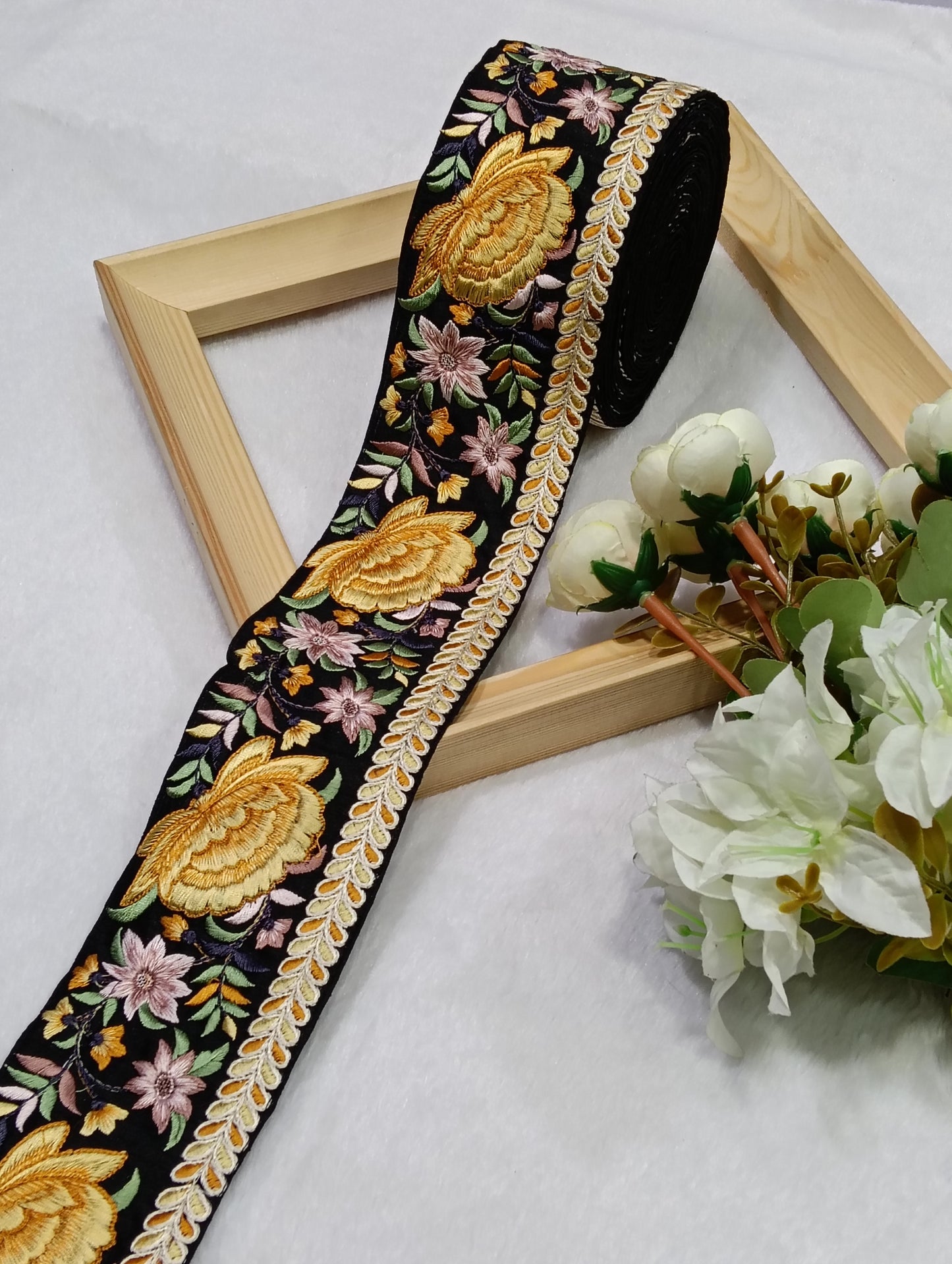 Embroidery Lace Jari Border JA14727