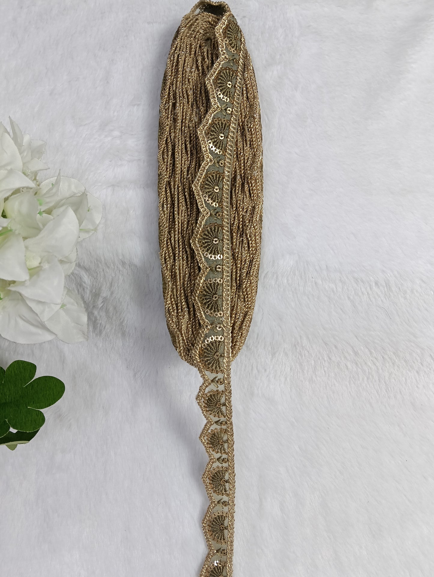 Embroidery Lace Jari Border JA14578