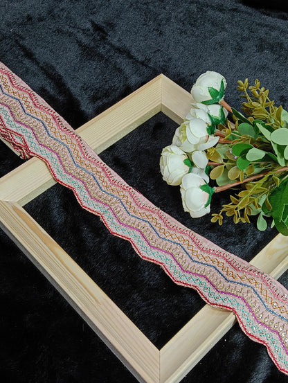 Embroidery Lace Jari Border JA8453