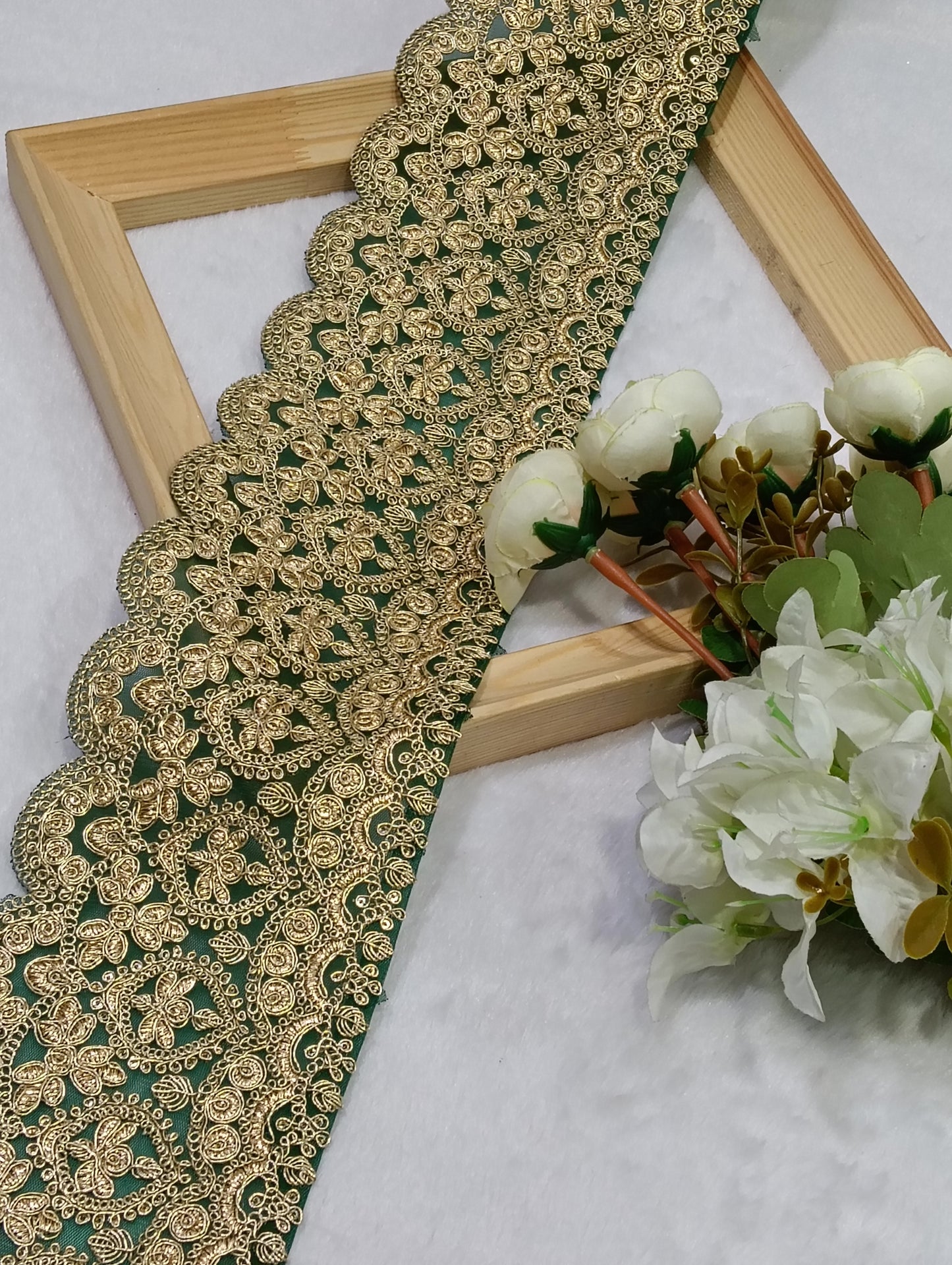 Embroidery Lace Jari Border JA14736