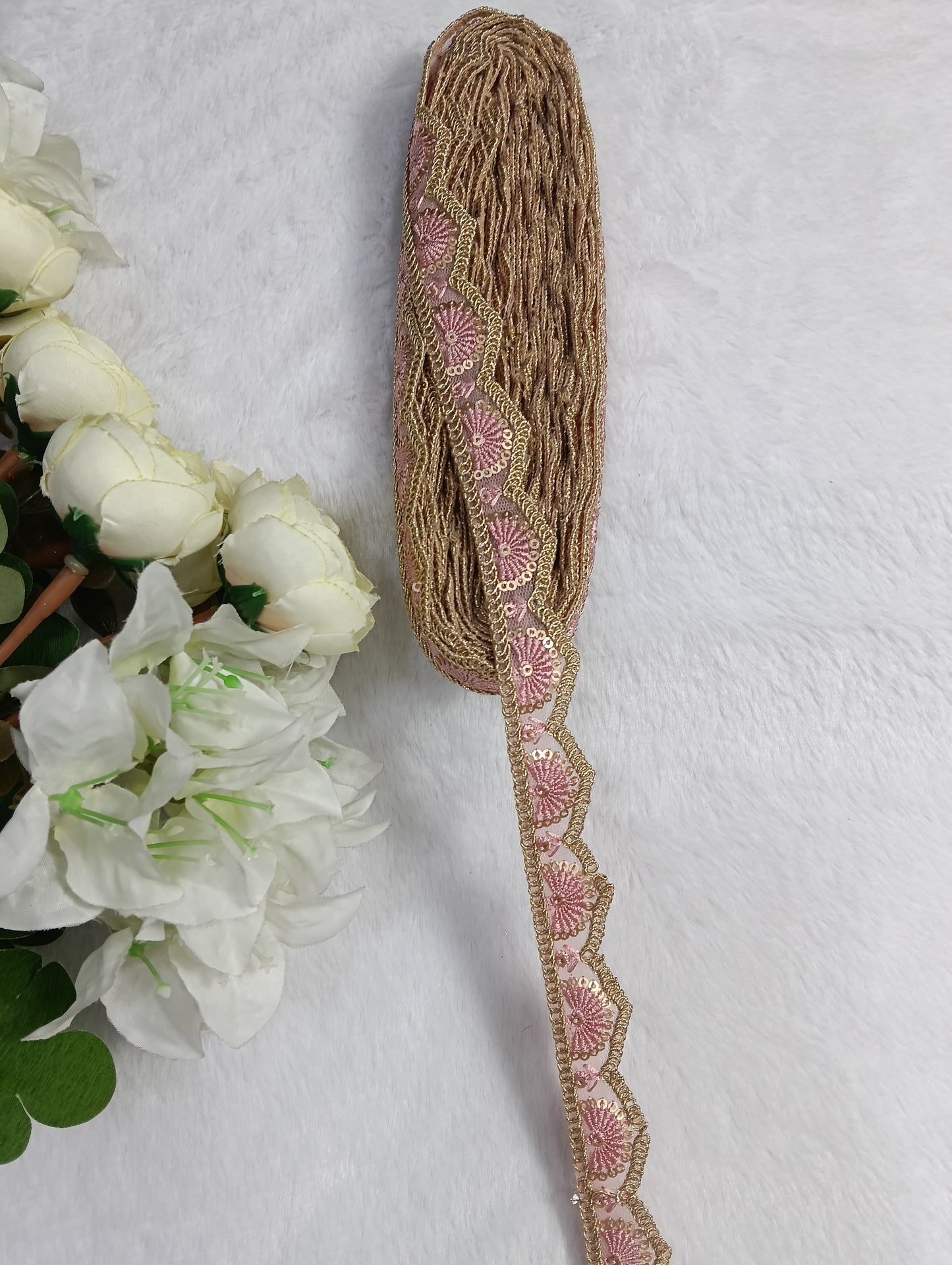 Embroidery Lace Jari Border JA14578