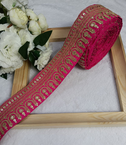 Embroidery Lace Jari Border JA14570