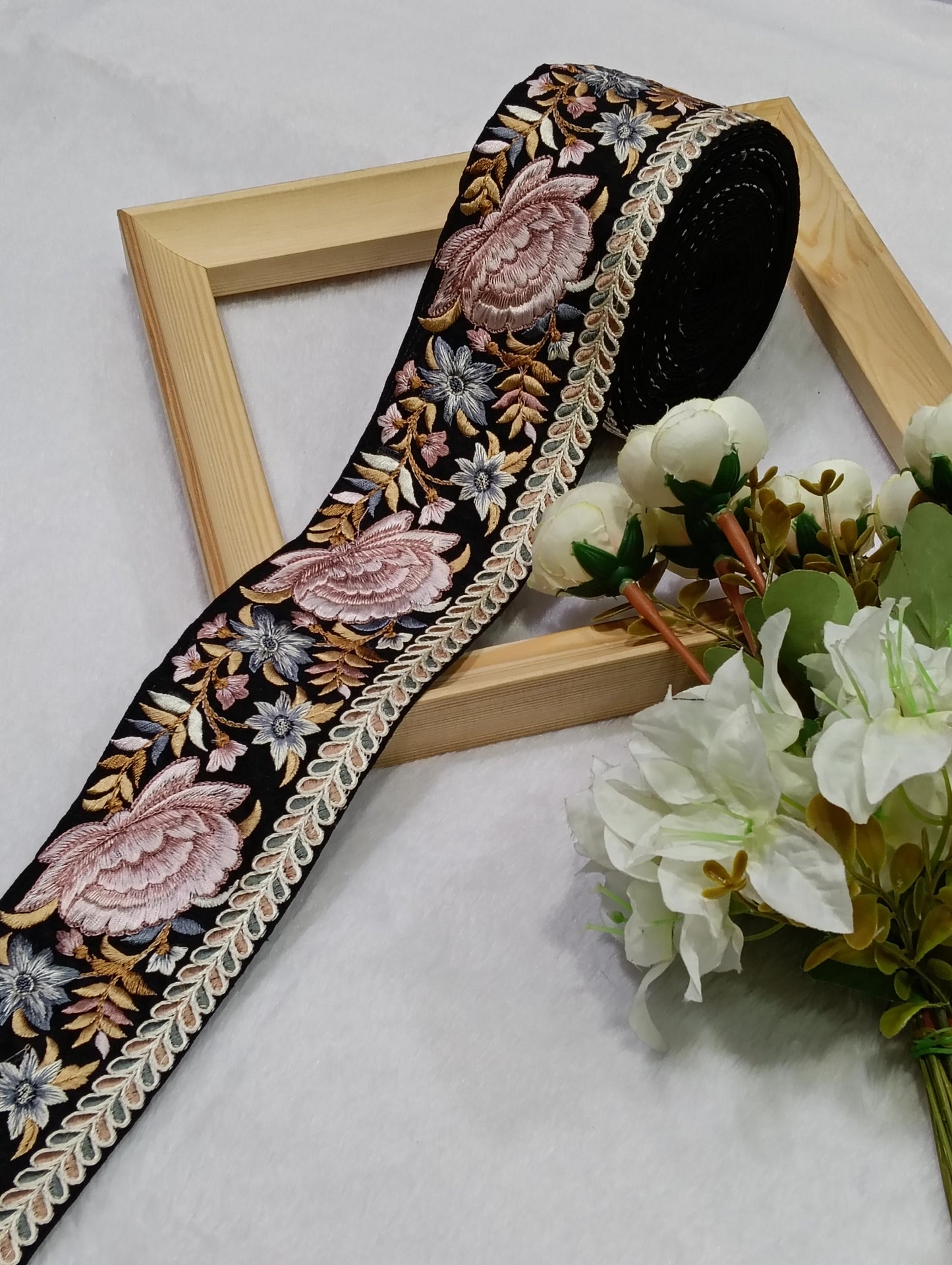 Embroidery Lace Jari Border JA14727