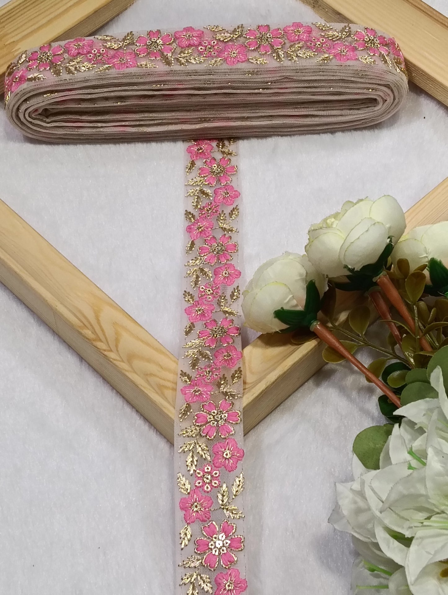 Embroidery Lace Jari Border JA14725
