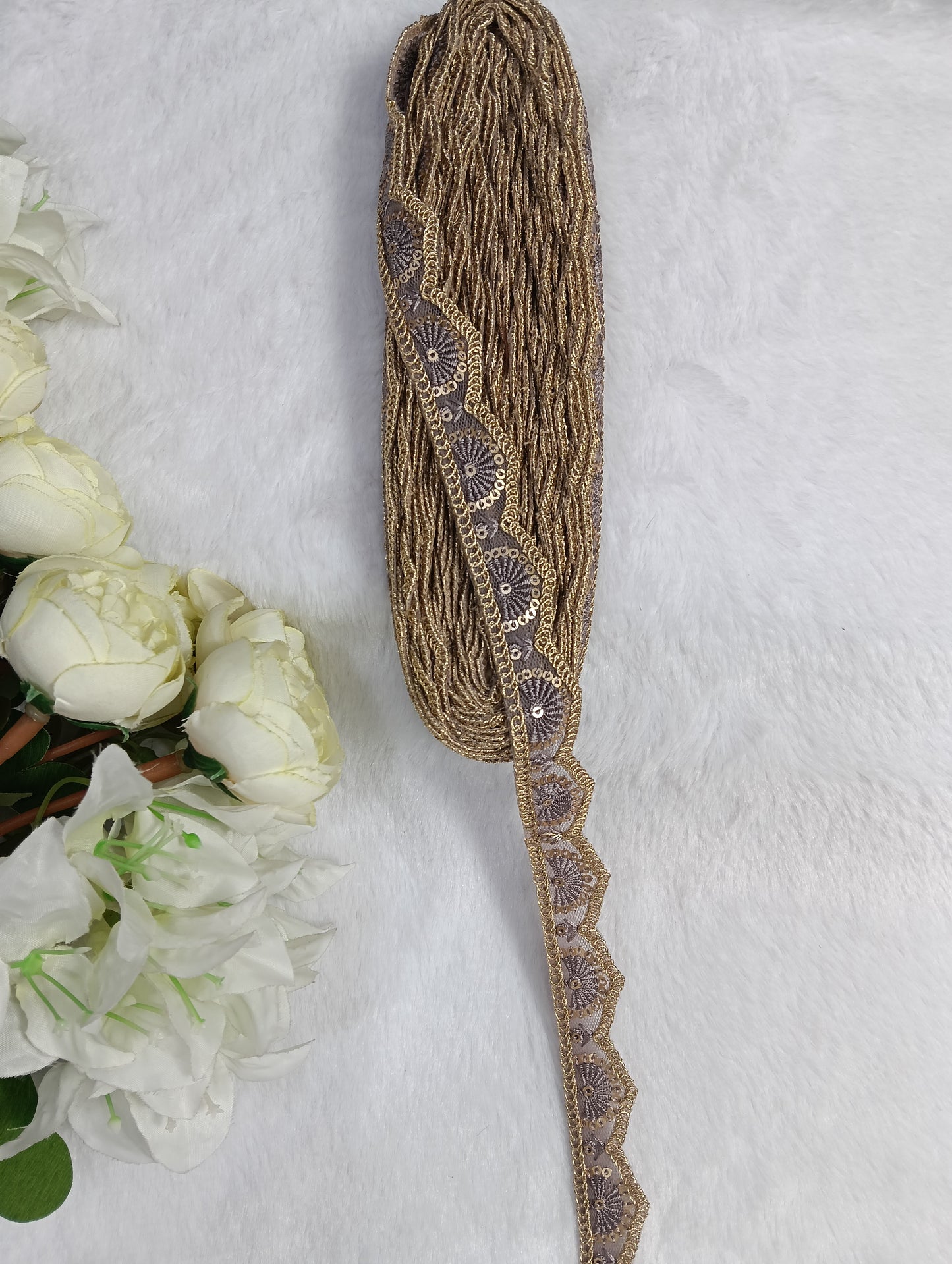 Embroidery Lace Jari Border JA14578