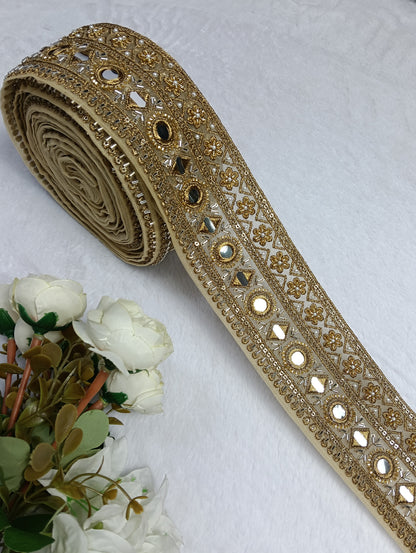 Authentic Mirror-Work Lace — Vibrant Festive Styling ha6512