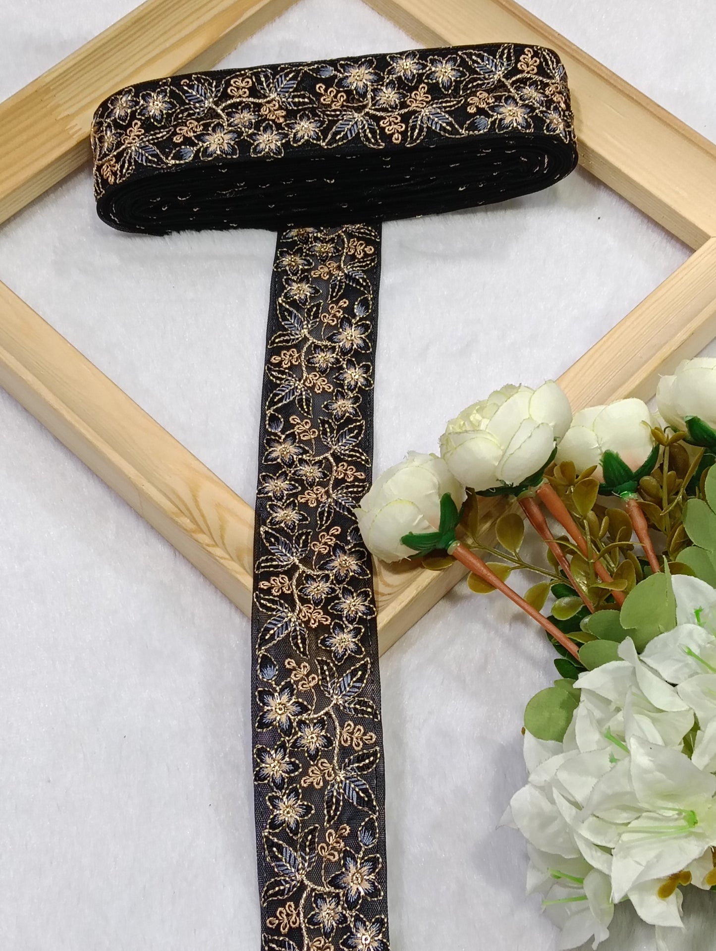 Embroidery Lace Jari Border JA14708