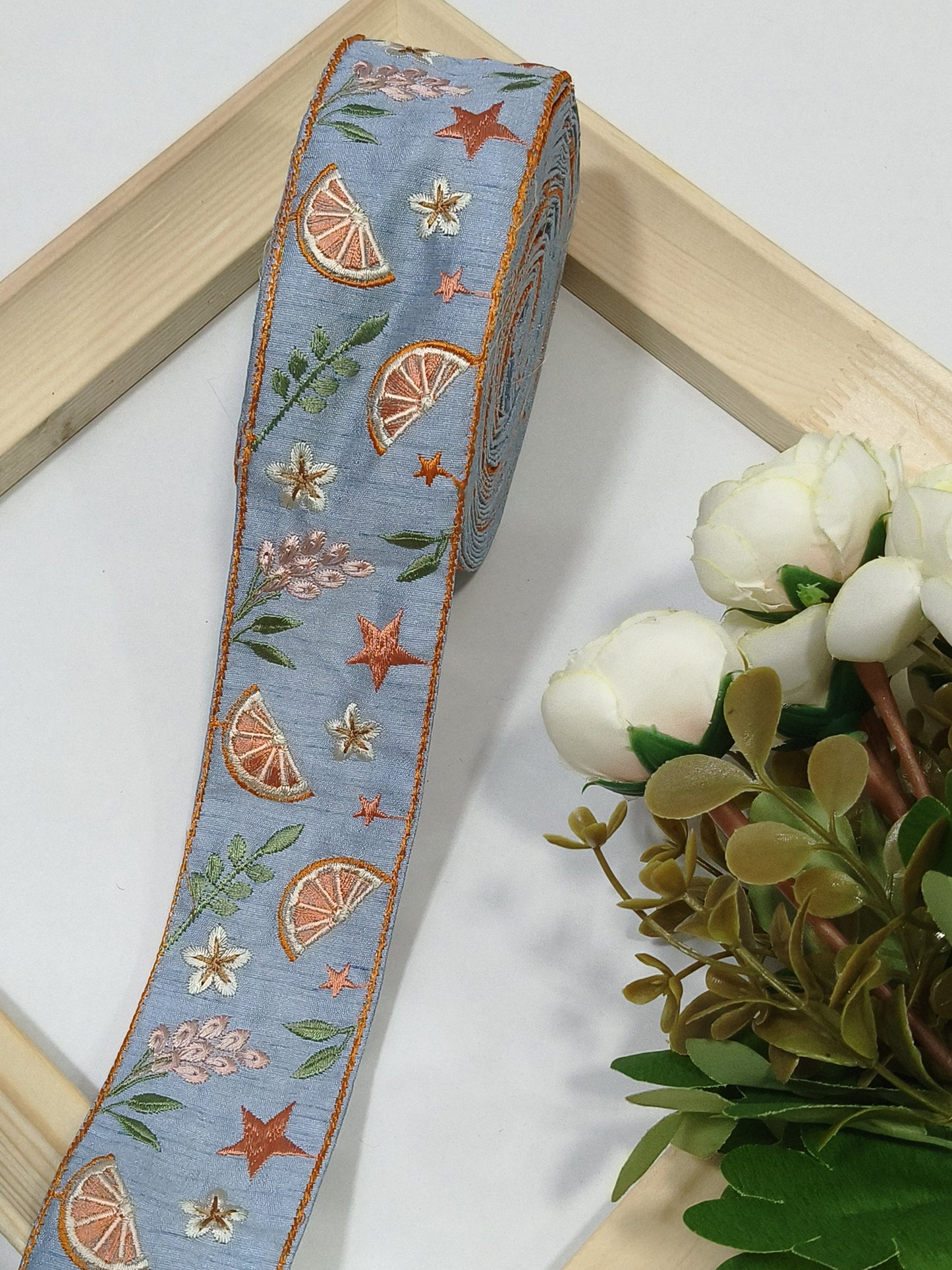 Embroidery Lace Jari Border JA14052