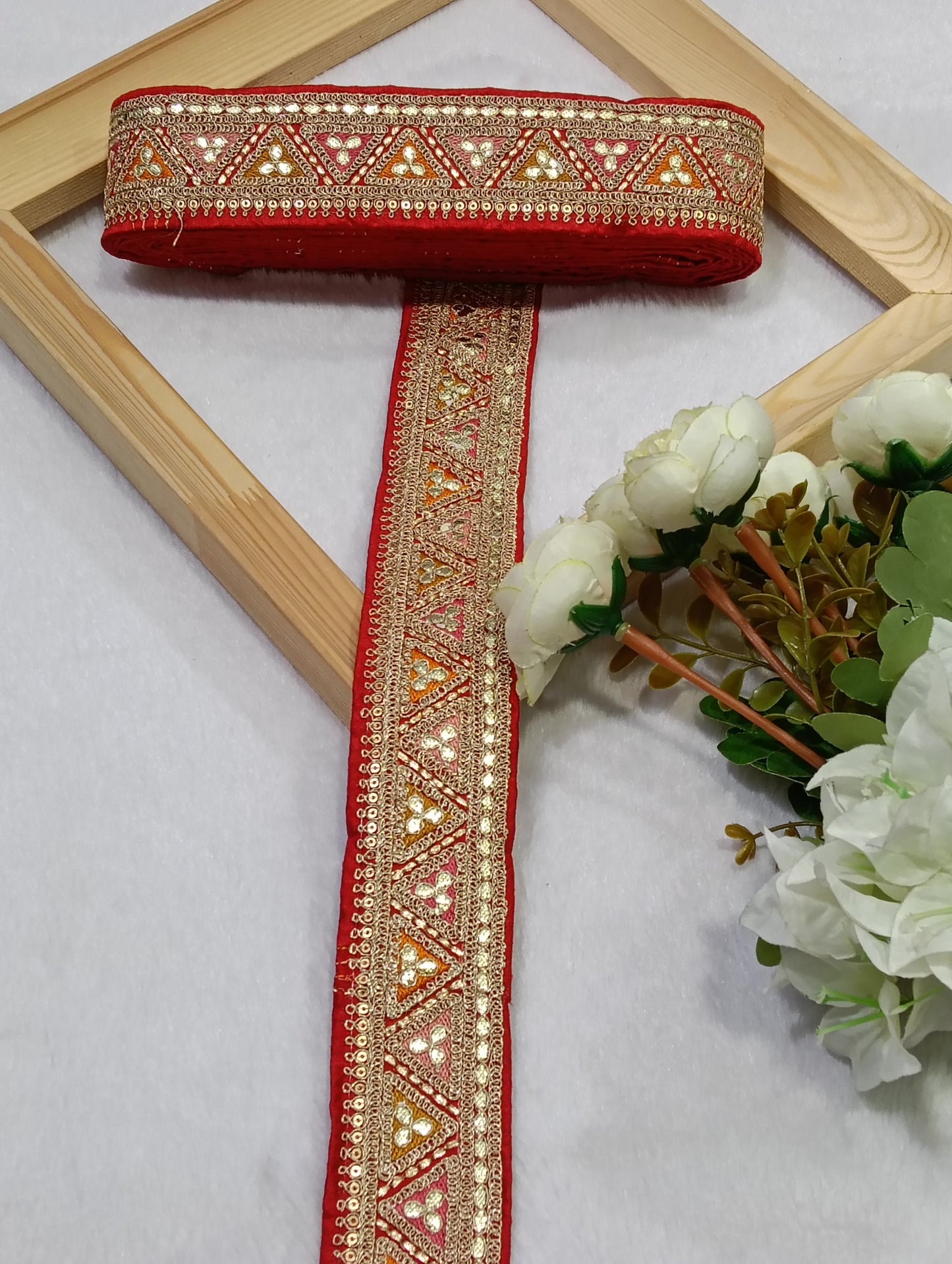 Embroidery Lace Jari Border JA14712