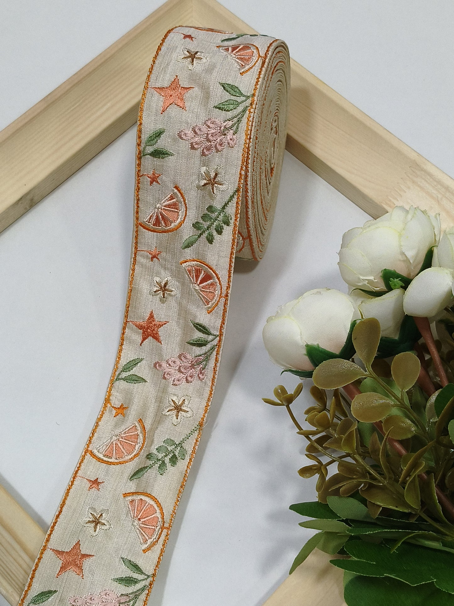 Embroidery Lace Jari Border JA14052