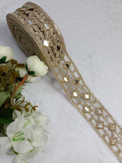 Authentic Mirror-Work Lace — Vibrant Festive Styling ha6495