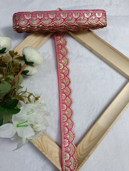 Embroidery Lace Jari Border JA14399