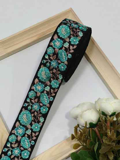 Embroidery Lace Jari Border JA14137