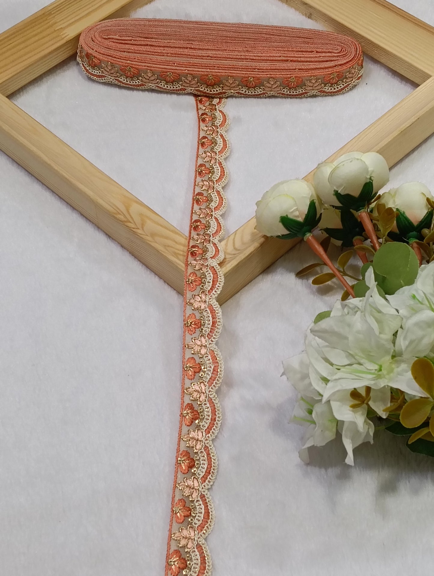 Embroidery Lace Jari Border JA14707