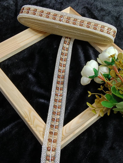 Embroidery Lace Jari Border JA13520