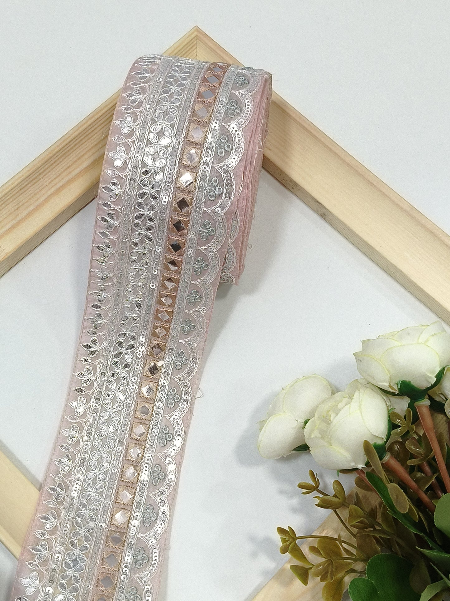 Embroidery Lace Jari Border JA14140