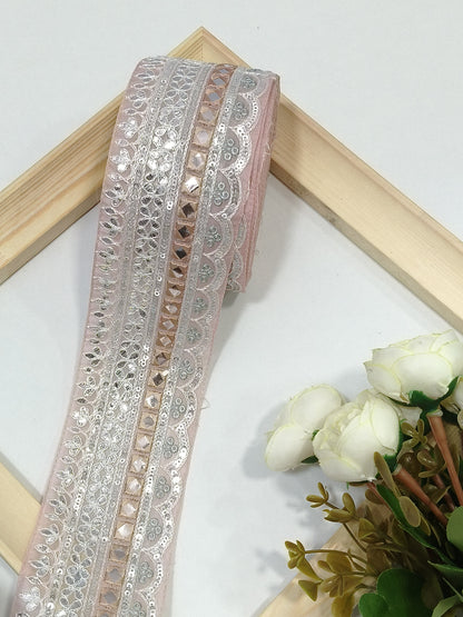 Embroidery Lace Jari Border JA14140