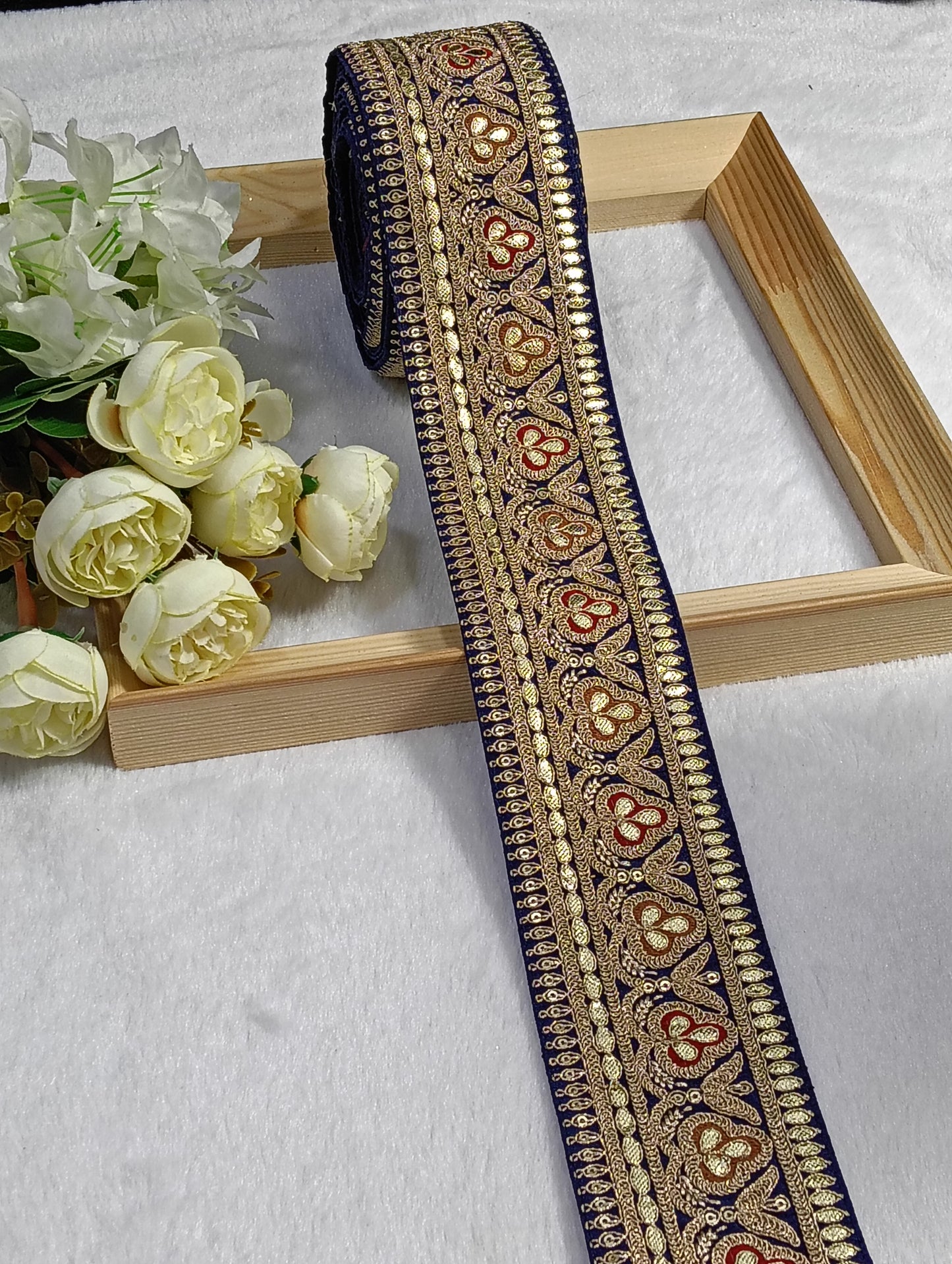 Embroidery Lace Jari Border JA14112