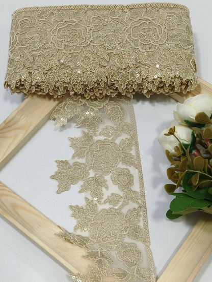 Embroidery Lace Coding Jari Border JA14060