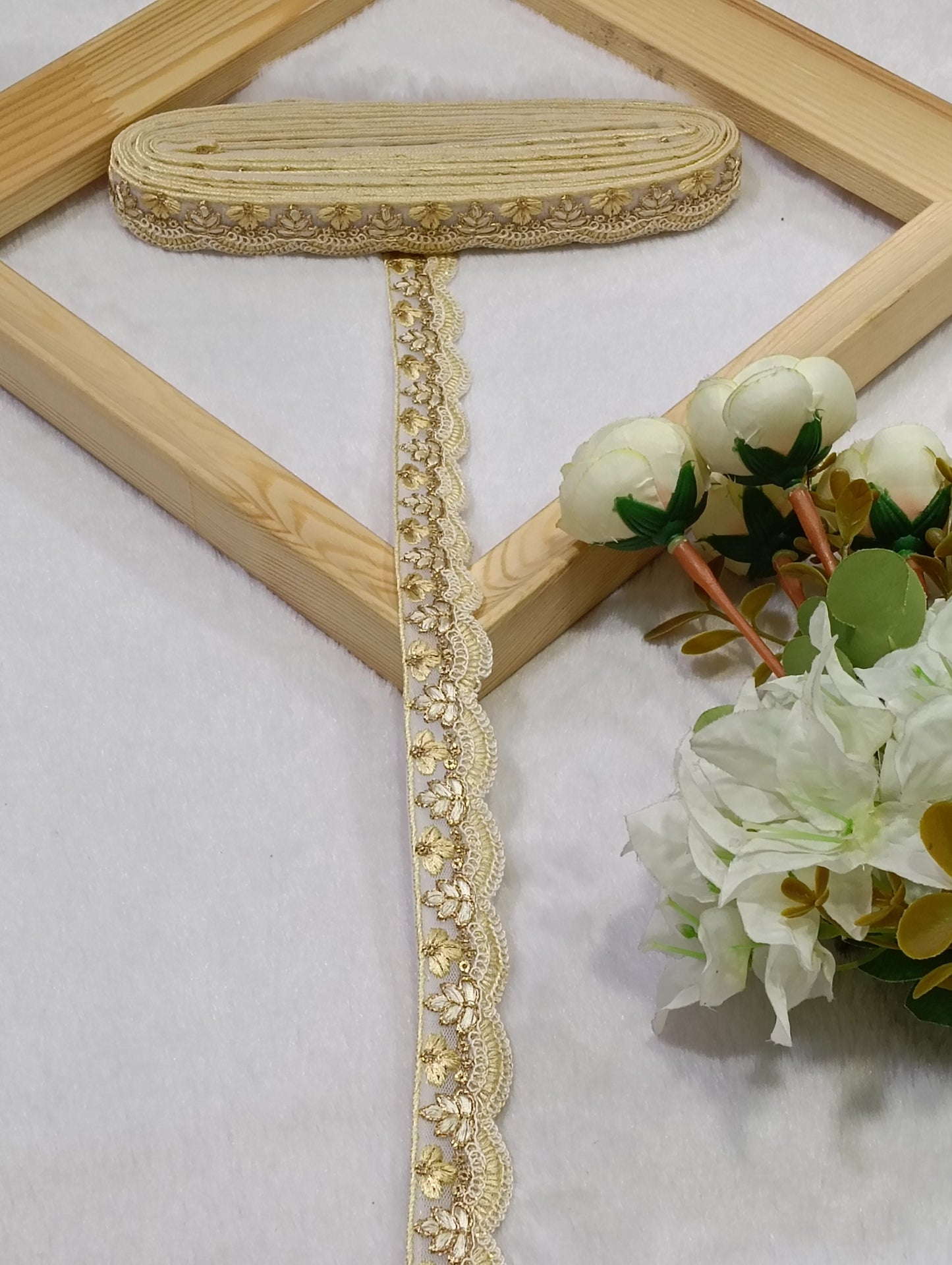 Embroidery Lace Jari Border JA14707