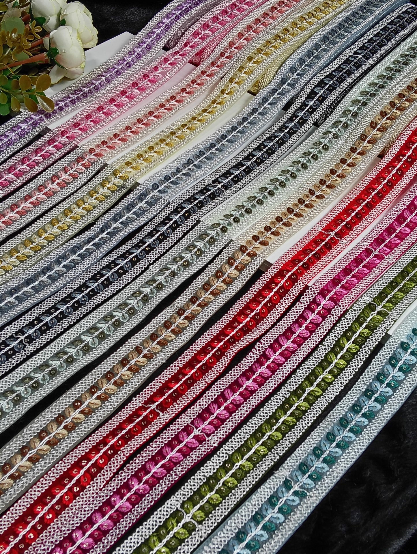 Embroidery Lace Jari Border JA13520