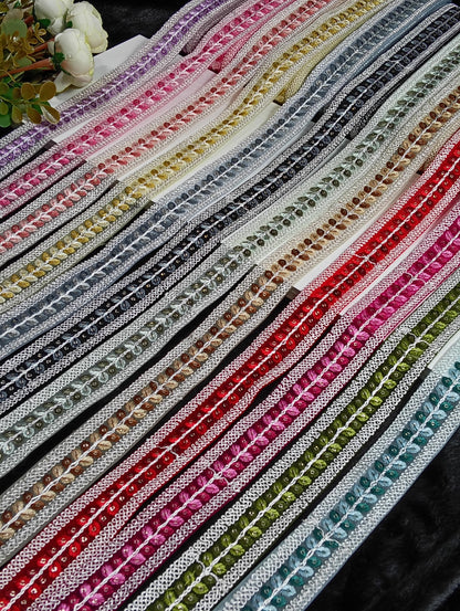 Embroidery Lace Jari Border JA13520