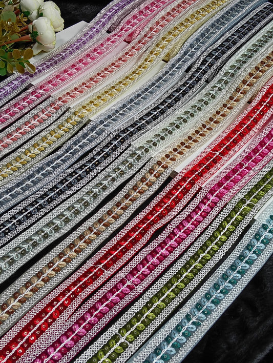 Embroidery Lace Jari Border JA13520