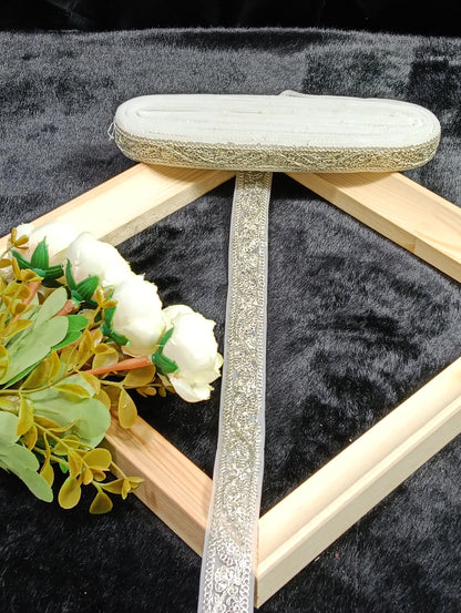 Embroidery Lace Jari Border JA14319