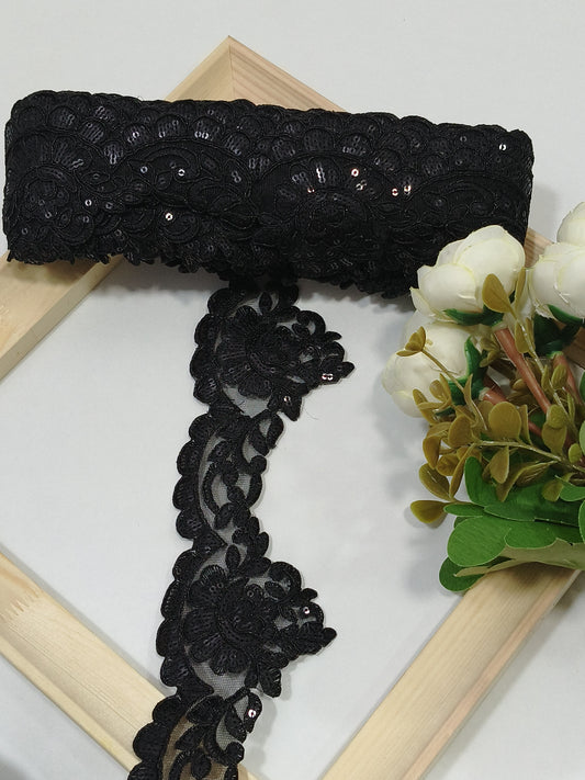 Embroidery Lace Coding Jari Border JA14069