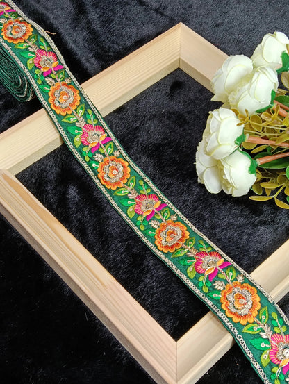 Embroidery Lace Jari Border JA10889