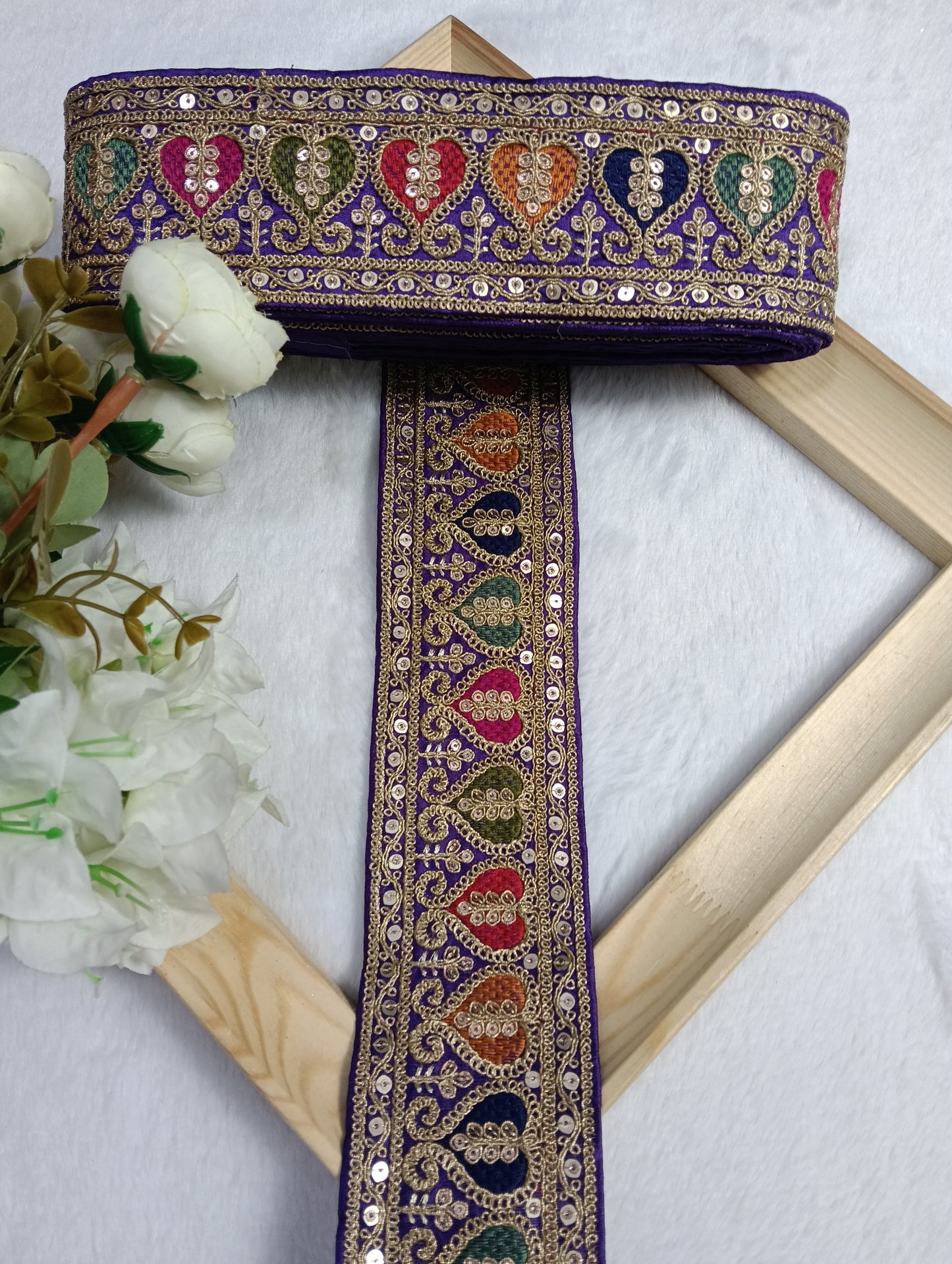 Embroidery Lace Jari Border JA14454
