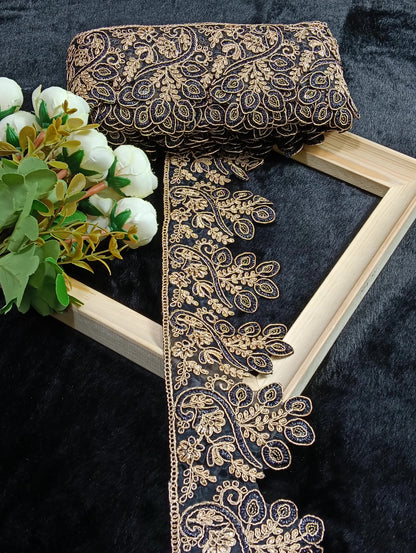 Embroidery Lace Jari Border JA14173