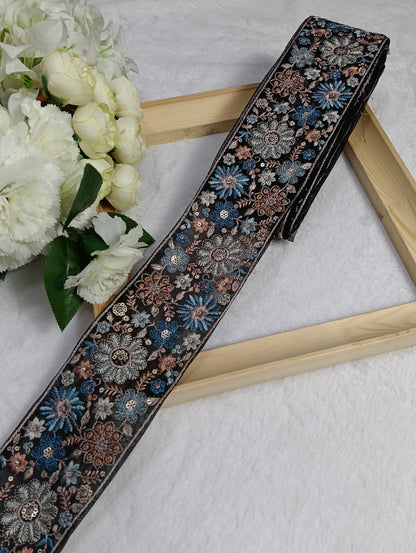 Embroidery Lace Jari Border JA14568