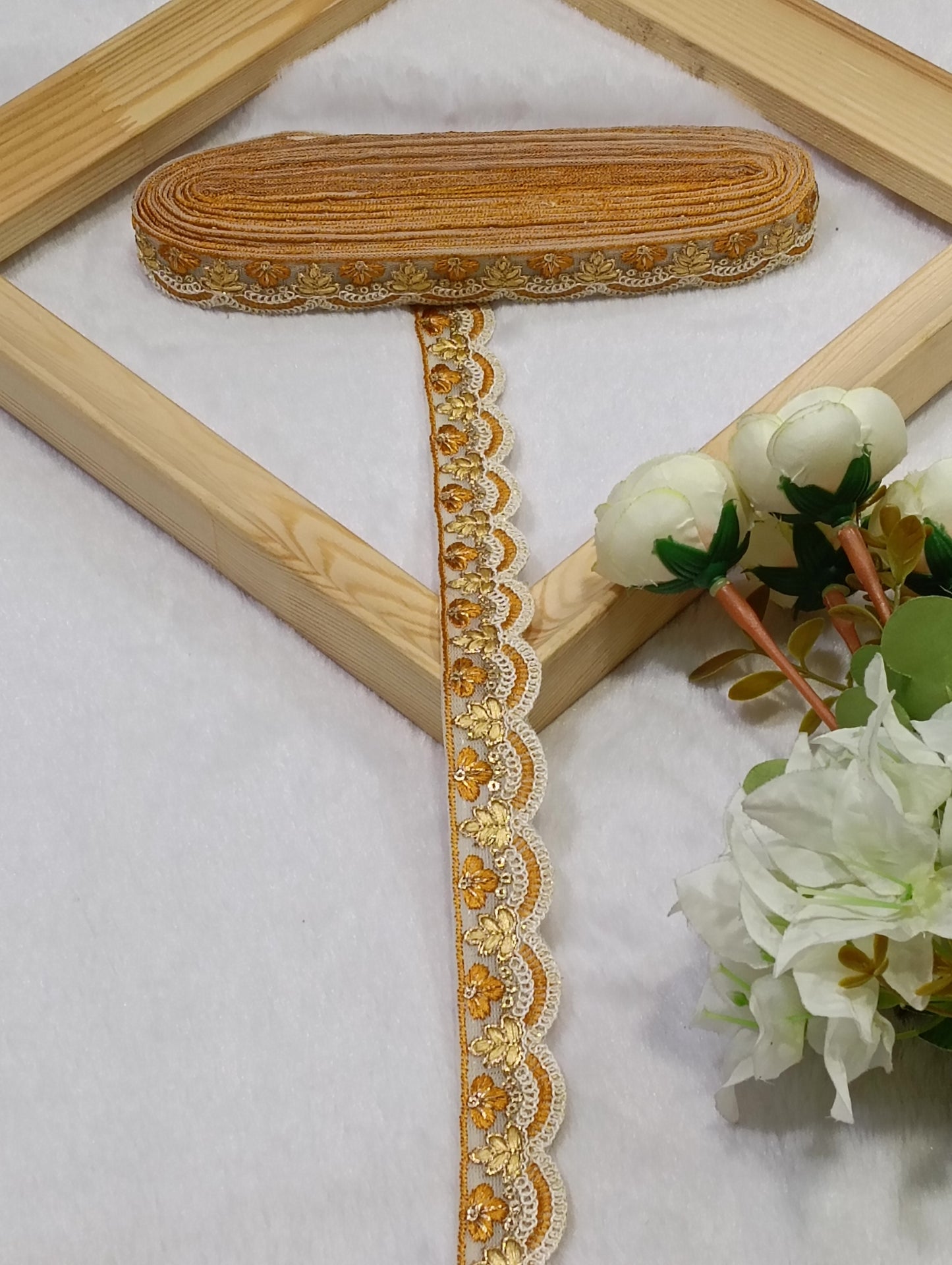 Embroidery Lace Jari Border JA14707