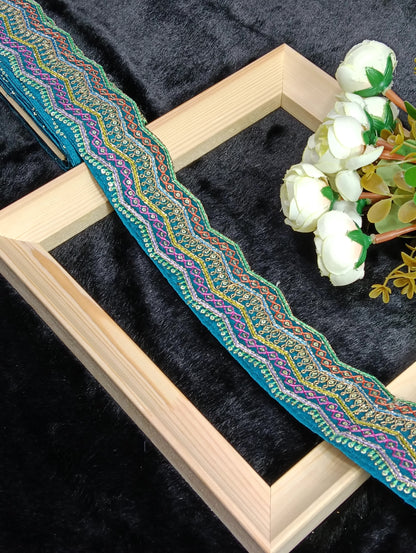 Embroidery Lace Jari Border JA8453